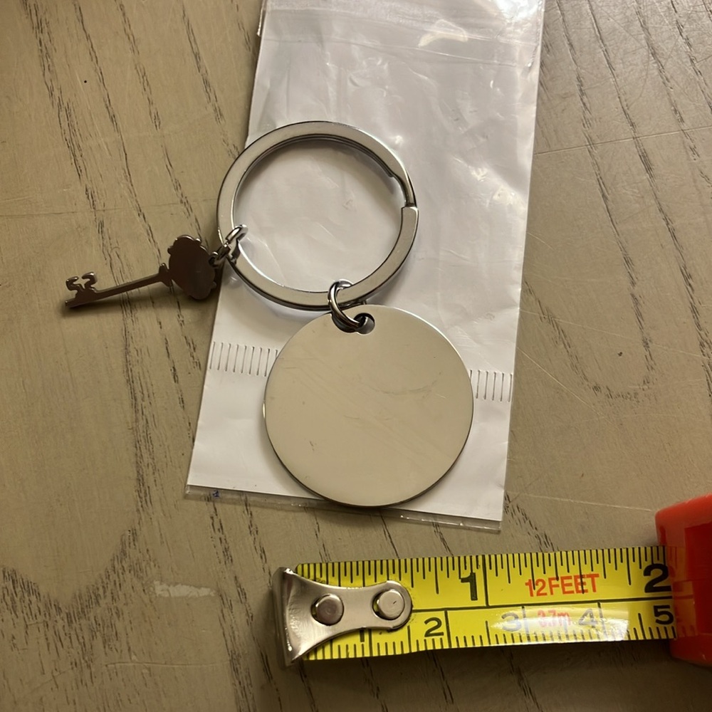 Silver keychain says “so grateful for you -  thank you” - Picture 2 of 2
